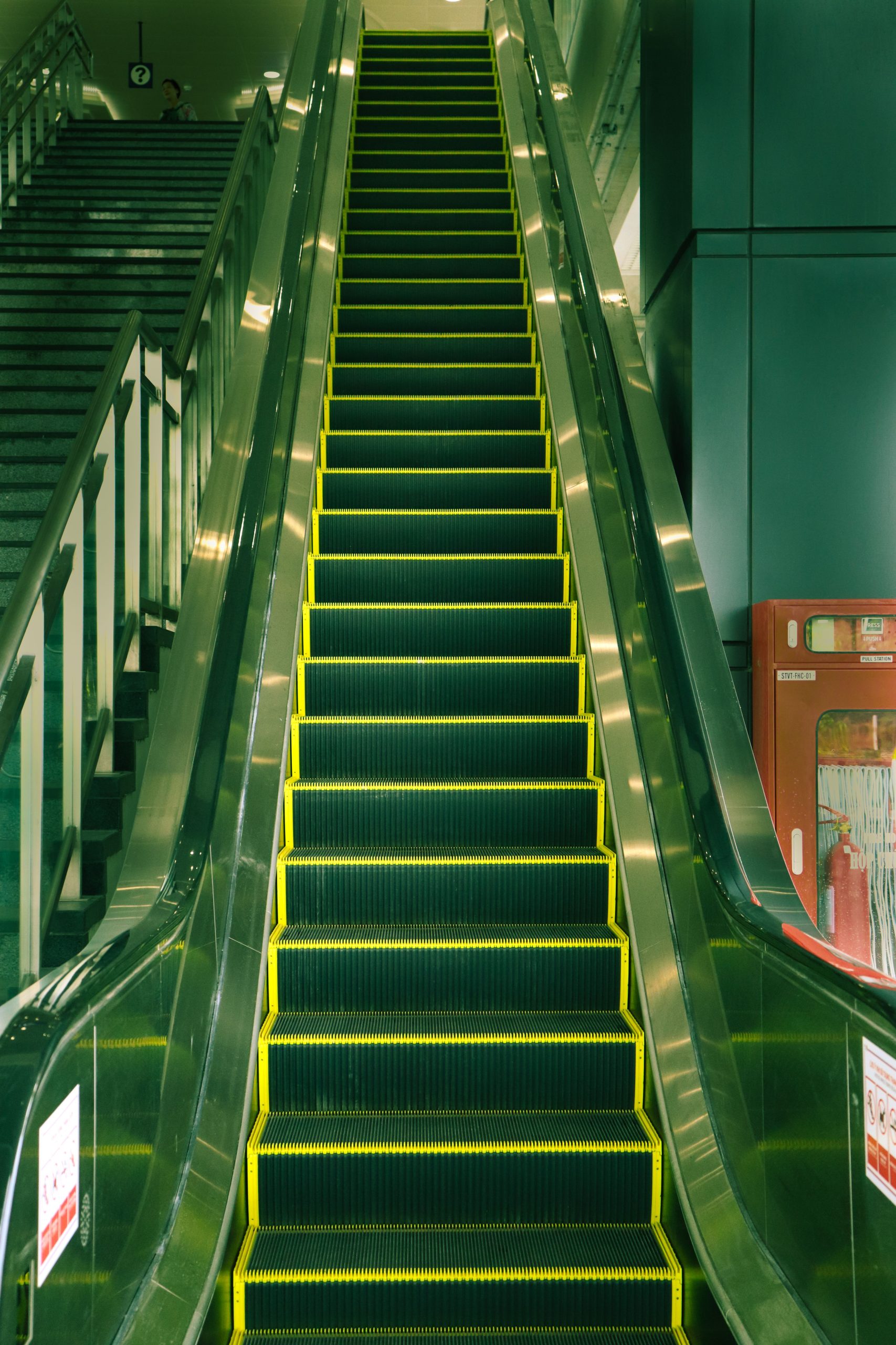 Résultat final d'un escalier vitrifié sans ponçage