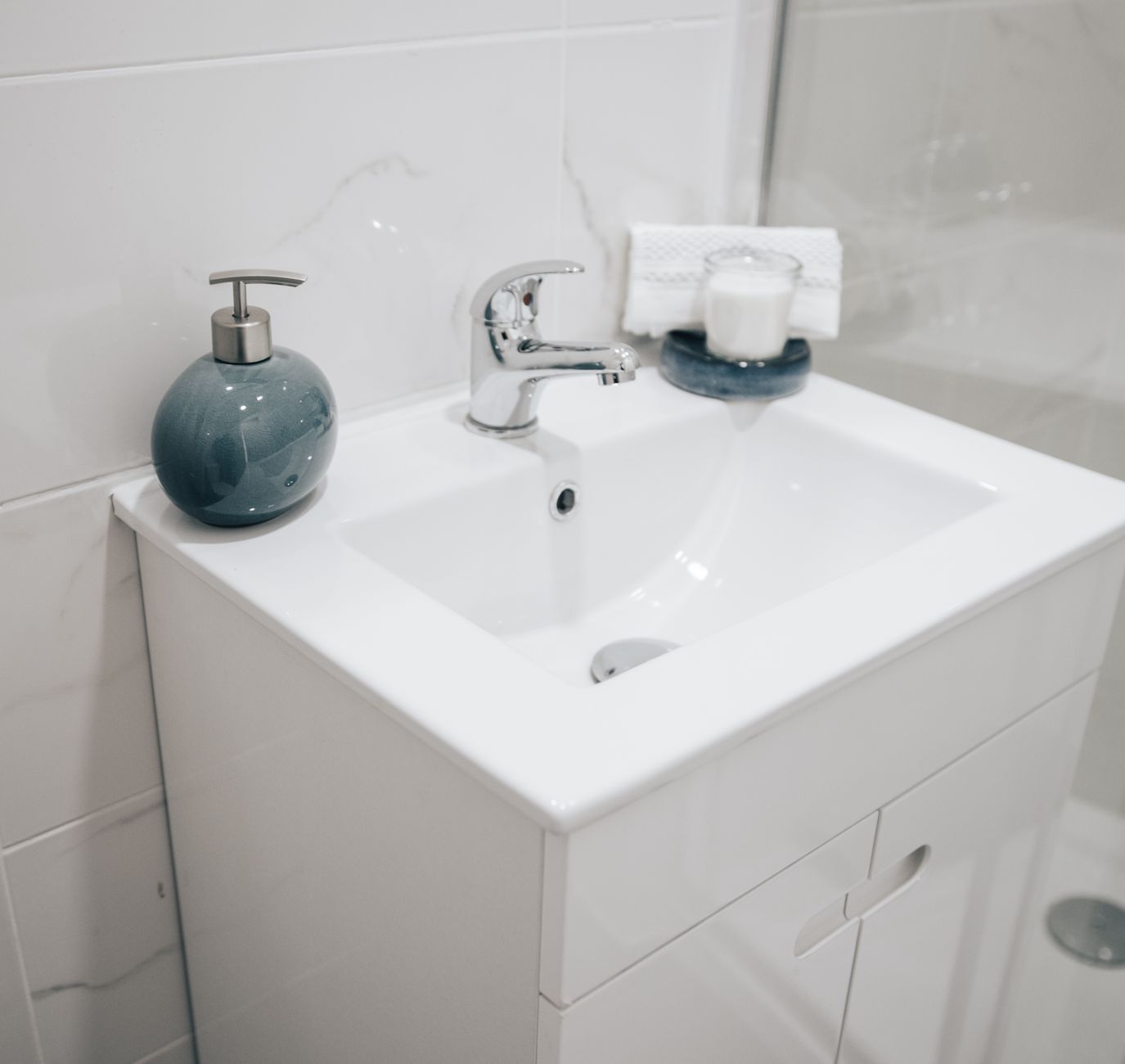 Robinet de salle de bain sans trace de calcaire